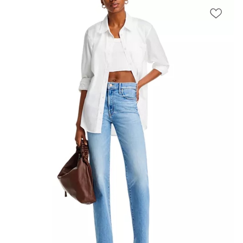 MOTHER Light Blue Straight Leg Jeans